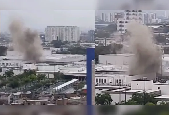 Incêndio em loja do Shopping Recife teve inicio durante a madrugada. Não há registro de vítimas.