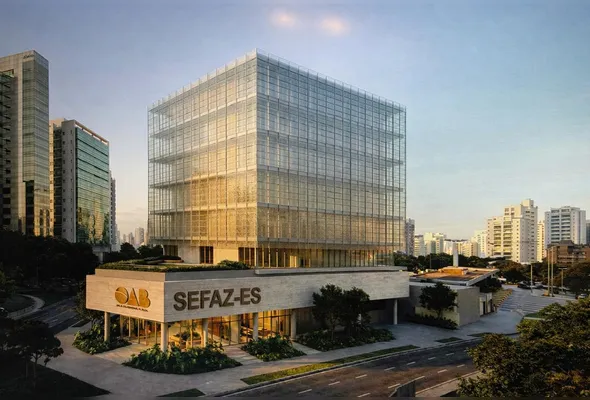 Perspectiva de onde será a futura  sede da OAB-ES, em um espaço multiuso do governo do Estado na Enseada