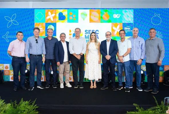 Diversas autoridades participaram da inauguração da unidade do Sesc Mesa Brasil na Ceasa, em Cariacica, e destacaram a importância do investimento ´para o enfrentamento à insegurança alimentar no Espirito Santo.