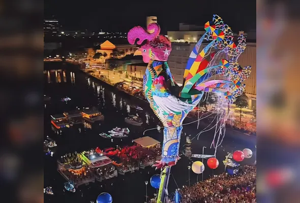 Galo Gigante ficará na ponte Duarte Coelho até o domingo 22 de fevereiro