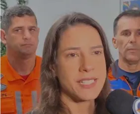 Imagem ilustrativa da imagem Raquel Lyra faz balanço sobre chuvas em Pernambuco e confirma resgate de 22 pessoas