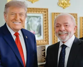 Imagem ilustrativa da imagem Trump elogia Lula como "muito dinâmico" após reunião de 3 horas na Casa Branca