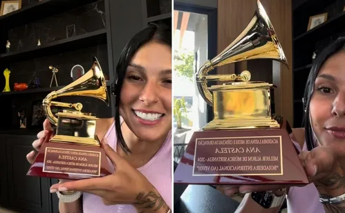 
          Imagem ilustrativa da imagem Ana Castela recebe Grammy Latino dois anos após premiação
          