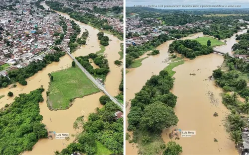 
          Imagem ilustrativa da imagem Apac coloca Rio Capibaribe e outros dois em alerta; 7 cidades em risco de inundação
          