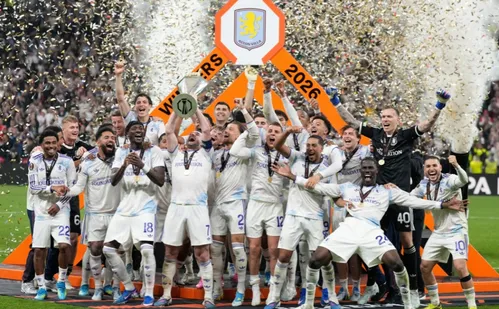 
          Imagem ilustrativa da imagem Aston Villa conquista a Europa League e desencanta no continente após 44 anos
          