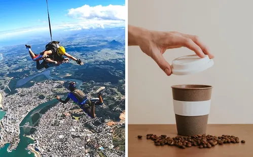 
          Imagem ilustrativa da imagem Do cafezinho ao skydive: como o café capixaba invade o mundo do esporte
          