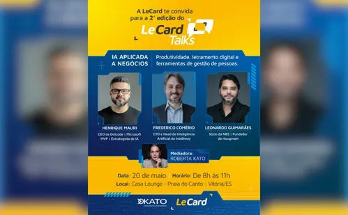 
          Imagem ilustrativa da imagem Evento em Vitória reúne especialistas para discutir IA nas empresas
          