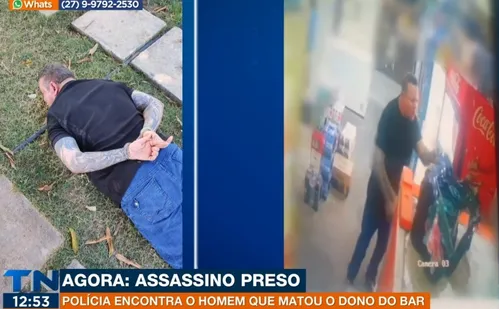 
          Imagem ilustrativa da imagem Suspeito de matar dono de bar a tiros em Vila Velha é preso
          
