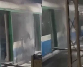 Imagem ilustrativa da imagem Incêndio atinge VLT no Cabo de Santo Agostinho, na RMR