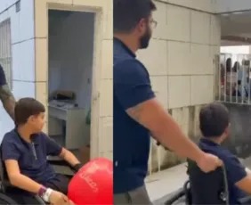 Imagem ilustrativa da imagem Menino atacado por tubarão na Paia de Piedade recebe alta após um mês