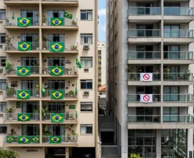 Imagem ilustrativa da imagem Morador é multado por colocar bandeira do Brasil na varanda. Existe isso?