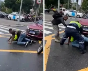 Imagem ilustrativa da imagem Motociclista agride agente da CTTU na Avenida Agamenon Magalhães