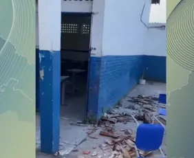 Imagem ilustrativa da imagem Telhado desaba parcialmente em escola na Mustardinha e fere seis pessoas