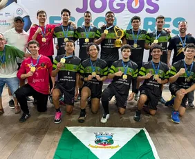 Imagem ilustrativa da imagem Time de handebol de Cariacica conquista título estadual dos Jogos Escolares