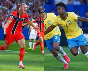 Imagem ilustrativa da imagem Vini Jr. x Haaland: o que esperar de Brasil x Noruega neste domingo