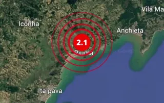 Imagem ilustrativa da imagem Cidade do Sul do ES registra tremor de mais de 2 pontos na Escala Richter
