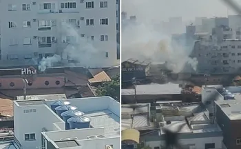 Imagem ilustrativa da imagem Incêndio atinge prédio de restaurante 'Ilha do Caranguejo' em Jardim Camburi
