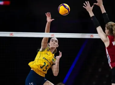 Imagem ilustrativa da imagem Brasil perde para Alemanha e fica sem invencibilidade e liderança na VNL