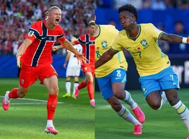 Imagem ilustrativa da imagem Vini Jr. x Haaland: o que esperar de Brasil x Noruega neste domingo