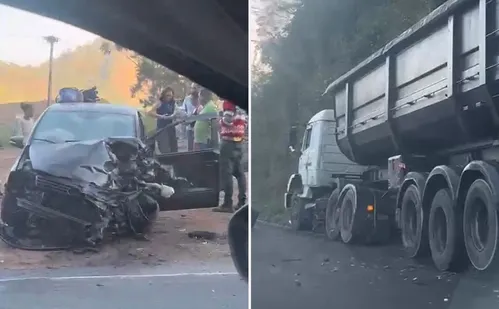 
          Imagem ilustrativa da imagem VÍDEO | Acidente entre carro e caminhão derrama óleo em Rodovia e afeta tráfego
          