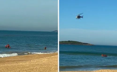 
          Imagem ilustrativa da imagem Banhista é resgatado após se afastar 1km da areia em praia de Vila Velha
          