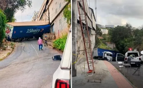 
          Imagem ilustrativa da imagem Carreta falha ao subir ladeira e interdita rua de Cariacica
          