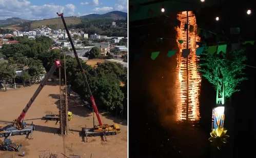 
          Imagem ilustrativa da imagem Cidade do ES quer bater o próprio recorde de fogueira gigante
          