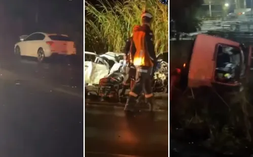 
          Imagem ilustrativa da imagem Colisão entre dois carros e um caminhão deixa dois mortos na BR-101, em Linhares
          