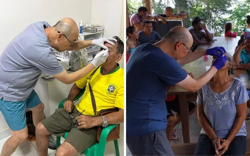 
          Imagem ilustrativa da imagem Família chinesa acolhida no Recife trata olhos de indígenas na Amazônia
          