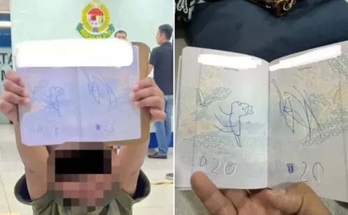 
          Imagem ilustrativa da imagem Filho desenha dinossauro em passaporte e cancela voo da mãe na Malásia
          