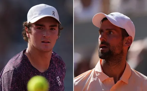 
          Imagem ilustrativa da imagem Fonseca x Djokovic: sensação brasileira faz maior jogo da carreira contra seu ídolo
          
