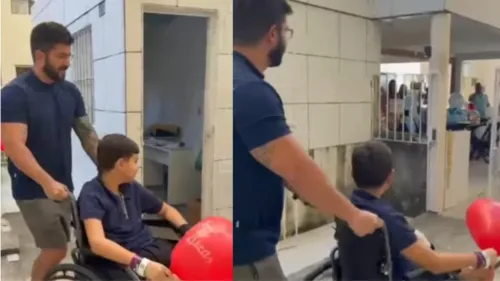 
          Imagem ilustrativa da imagem Menino atacado por tubarão na Paia de Piedade recebe alta após um mês
          