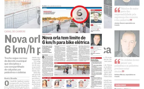 
          Imagem ilustrativa da imagem Nova orla  tem limite de 6 km/h para bike elétrica
          