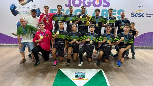 
          Imagem ilustrativa da imagem Time de handebol de Cariacica conquista título estadual dos Jogos Escolares
          