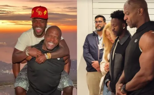 
          Imagem ilustrativa da imagem Vini Jr. encontra Terry Crews no Cristo Redentor após meme de 'As Branquelas'
          