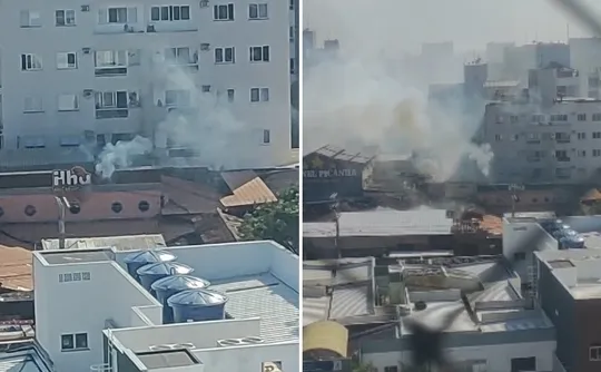 Imagem ilustrativa da imagem Incêndio atinge prédio de restaurante 'Ilha do Caranguejo' em Jardim Camburi