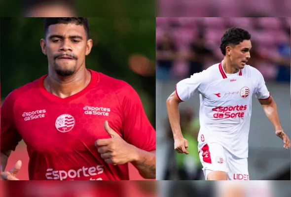 Luiz Felipe (E) fui punido por agredir o meia Felipe Redaelli, dentro academia do Náutico.