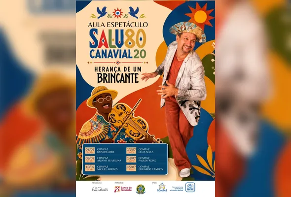 Imagem ilustrativa da imagem Turnê Salu 80 leva homenagem a Mestre Salustiano ao Compaz