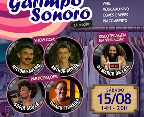Imagem ilustrativa da imagem Garimpo Sonoro reúne moda circular, música ao vivo, vinis raros