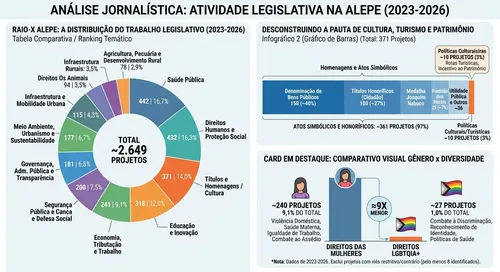 
          Imagem ilustrativa da imagem Deputados atuam no social, mas priorizam homenagens em vez de educação e segurança
          