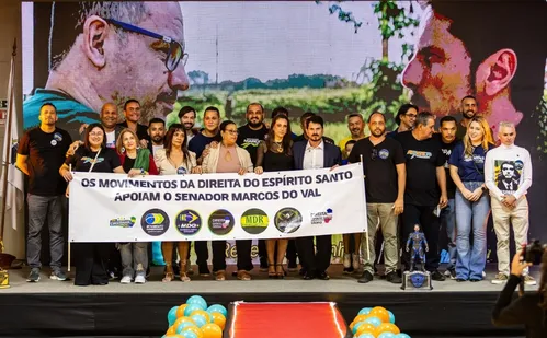 
          Imagem ilustrativa da imagem Do Val lança chapa ao Senado e atrai direita e militares em convenção do Avante
          