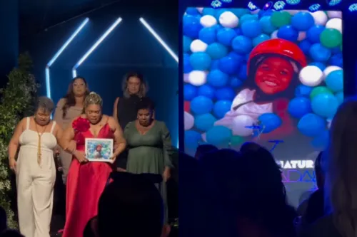 
          Imagem ilustrativa da imagem Mãe do menino Miguel homenageia filho durante cerimônia de formatura em Direito
          