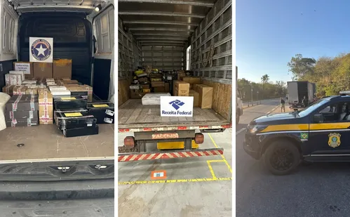 
          Imagem ilustrativa da imagem Operação Rei de Carga retém R$ 2,8 milhões em mercadorias no ES
          