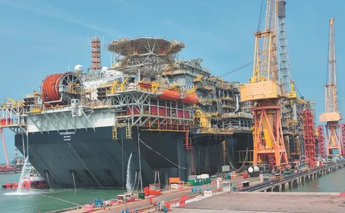 
          Imagem ilustrativa da imagem Plataforma de petróleo gigante tem peças produzidas no Espírito Santo
          