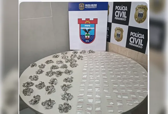 Polícia apreendeu 551 gramas de drogas