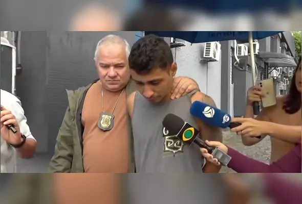 Suspeito deixou a delegacia e foi encaminhado para uma audiência de custódia