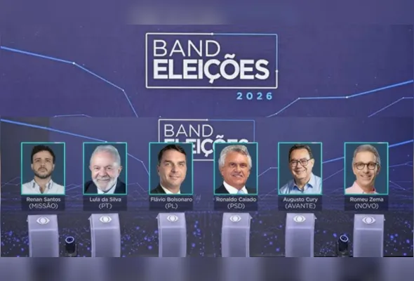 Imagem ilustrativa da imagem TV Tribuna/Band transmite o 1º debate entre os candidatos à Presidência