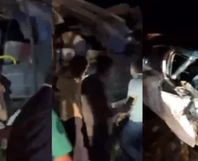 Imagem ilustrativa da imagem Acidente entre ônibus universitário e carro deixa feridos em Lagoa de Itaenga