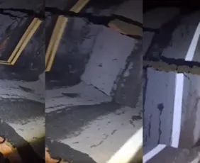 Imagem ilustrativa da imagem Cratera se forma em ponte de acesso ao Estaleiro Atlântico Sul em Suape