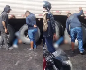 Imagem ilustrativa da imagem Motociclista morre após ser atropelado por caminhão na BR-101